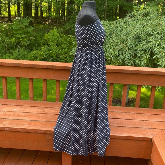 Robert Rodriguez blue and white polka dot Maxi,Excellent Condition, missing belt - Picture 5 of 14